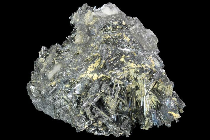 Metallic Stibnite Crystal Cluster - China #93681